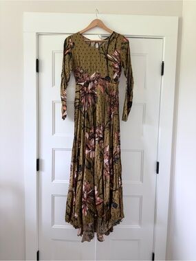 Free People First Kiss Floral Maxi Dress XS